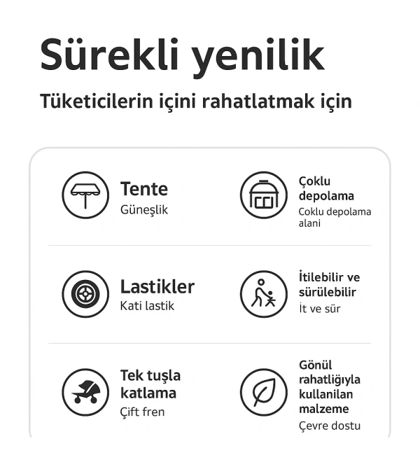 Ebeveyn Kontrollü 3 Tekerlekli Katlanabilir Bisiklet | Yeşil