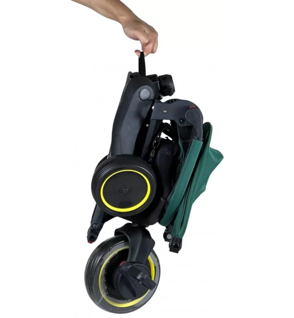 Ebeveyn Kontrollü 3 Tekerlekli Katlanabilir Bisiklet | Yeşil