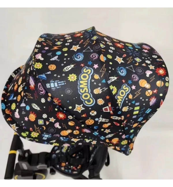 Katlanabilir Çift Yönlü Ebeveyn Kontrollü Çocuk Bisikleti | Figürlü Siyah