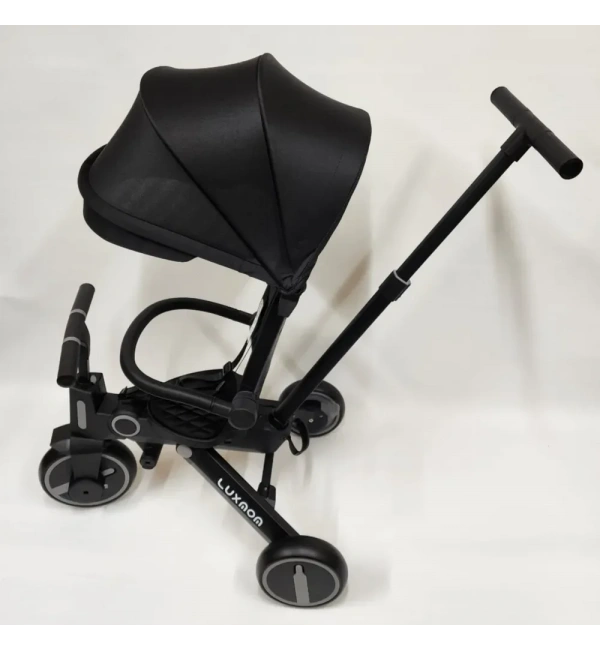 Katlanabilir Çift Yönlü Ebeveyn Kontrollü Çocuk Bisikleti | Siyah