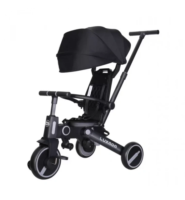 Katlanabilir Çift Yönlü Ebeveyn Kontrollü Çocuk Bisikleti | Siyah