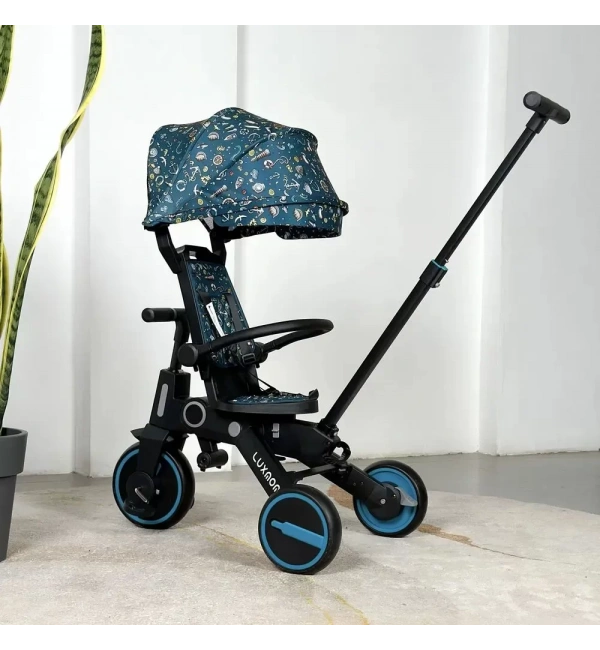 Katlanabilir Çift Yönlü Ebeveyn Kontrollü Çocuk Bisikleti | Yeşil