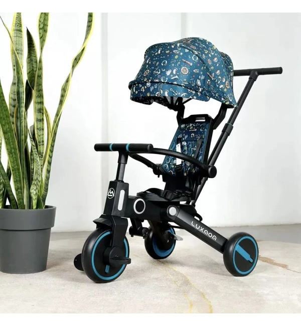 Katlanabilir Çift Yönlü Ebeveyn Kontrollü Çocuk Bisikleti | Yeşil