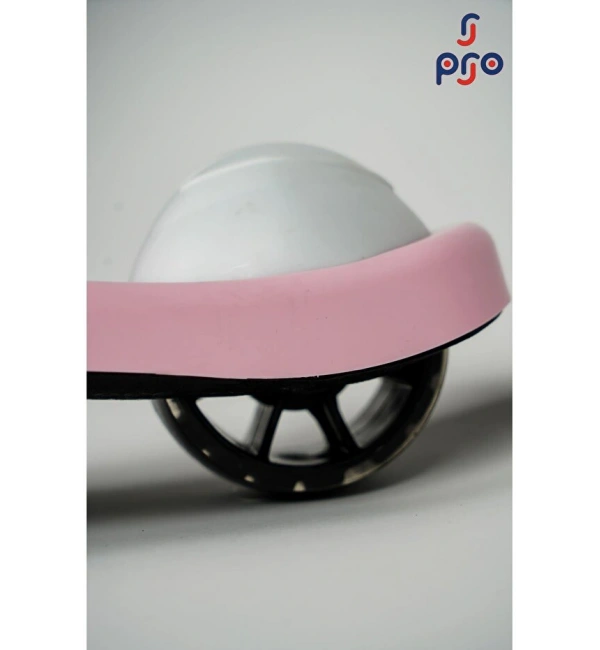 PRO Toys Işık/Ledli Üç Teker Yükseklik Ayarlanabilir ve Katlanabilir Fren Sistemli Çocuk Scooter | Pudra