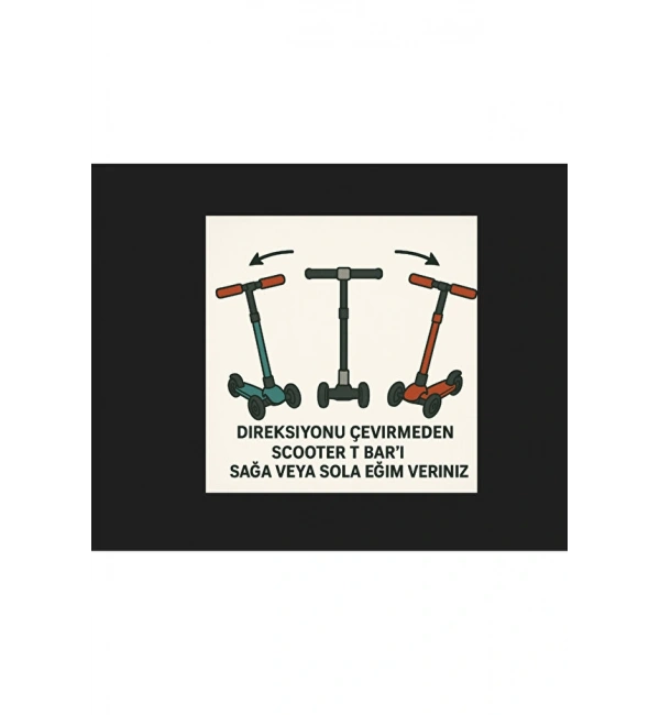 PRO Toys Işık/Ledli Üç Teker Yükseklik Ayarlanabilir ve Katlanabilir Fren Sistemli Çocuk Scooter | Turuncu