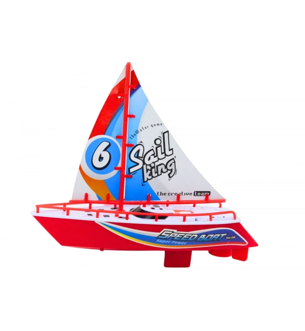 Sunman 3401 Su Üzerinde Giden Yelkenli Tekne – Renkli Kırmızı