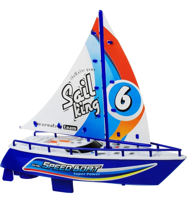 Sunman 3401 Su Üzerinde Giden Yelkenli Tekne – Renkli Mavi