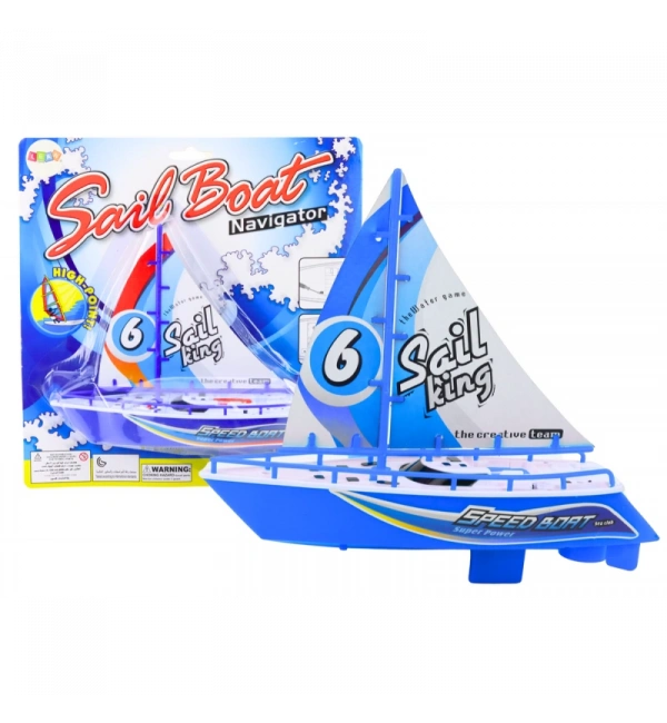 Sunman 3401 Su Üzerinde Giden Yelkenli Tekne – Renkli Mavi