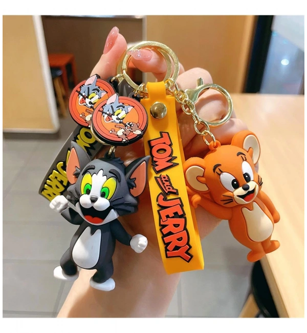 Tom ve Jerry Jerry Figürlü Silikon Anahtarlık ve Çanta Süsü – 21 cm