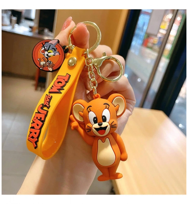 Tom ve Jerry Jerry Figürlü Silikon Anahtarlık ve Çanta Süsü – 21 cm