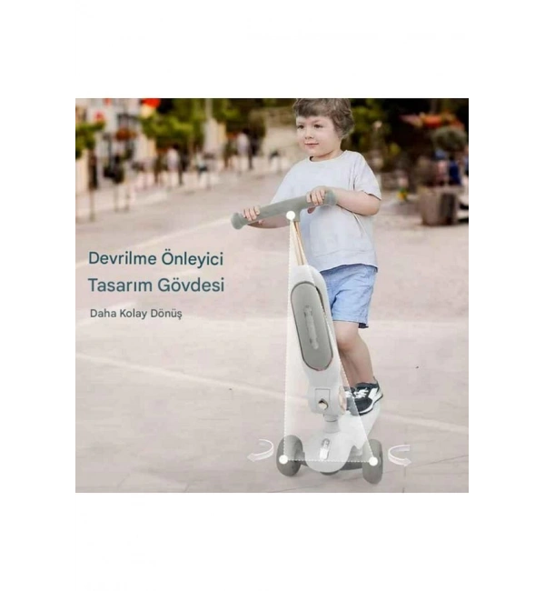 Toys Led Sesli ve Işıklı Tekerlekli Yükseklik Ayarlı Oturaklı Çocuk Scooter