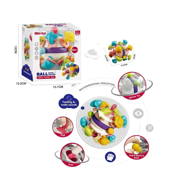 Vardem 6 in 1 Diş Kaşıyıcılı Bebek Topu