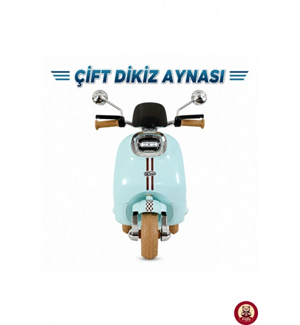 Vespera Pierro Akülü 6v Motor | Mavi