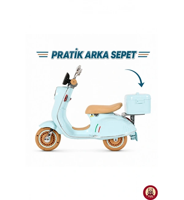 Vespera Pierro Akülü 6v Motor | Mavi