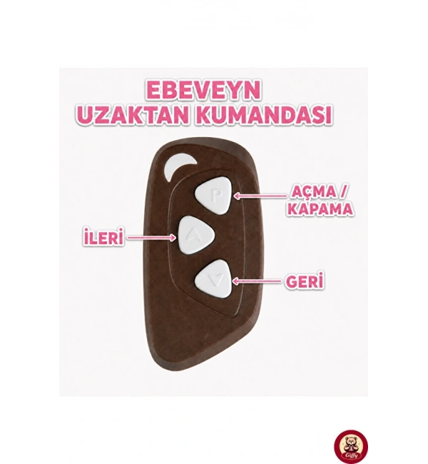 Vespera Pierro Akülü 6v Motor | Pembe