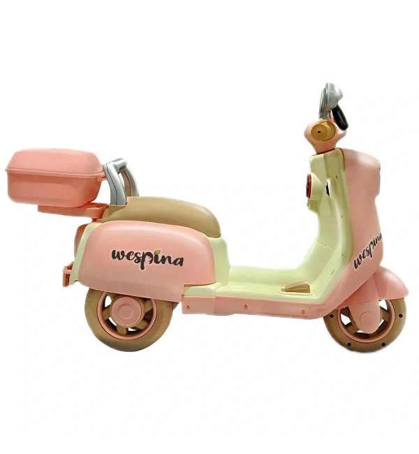 Wespina 3 Tekerlekli Kumandalı Akülü Motor 6V | Pembe