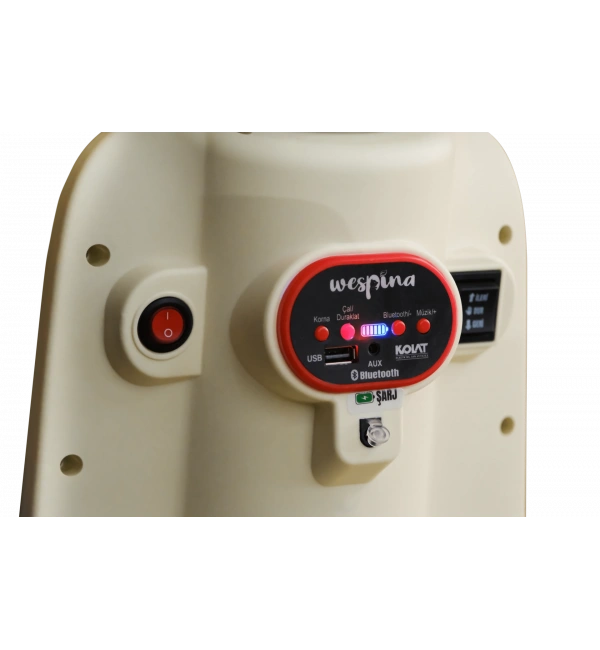 Wespina 3 Tekerlekli Kumandalı Akülü Motor 6V | Pembe