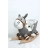 Ahşap Ayaklı Peluş Oyuncak Sallanan Eşek