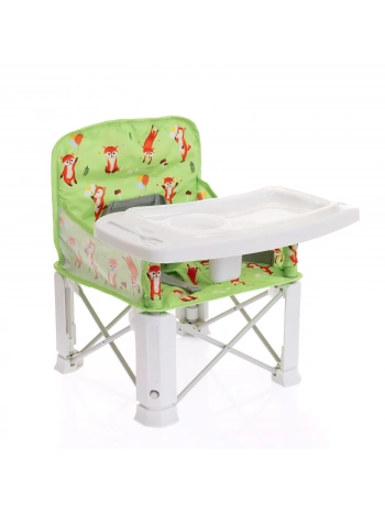 Picnic Portatif Mama Sandalyesi Yükselticili Katlanabilir Bebek Sandalyesi - Tilki