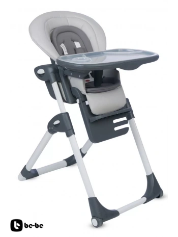 Be-Be Cozy Asansörlü Lüks Mama Sandalyesi - Gri