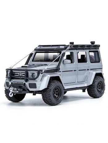 Çek Bırak Işıklı ve Sesli Off-Road Jeep Oyuncak Araba – 1:32 Ölçek, Kapılar Açılır | Gri