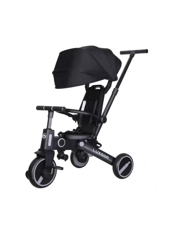 Katlanabilir Çift Yönlü Ebeveyn Kontrollü Çocuk Bisikleti | Siyah
