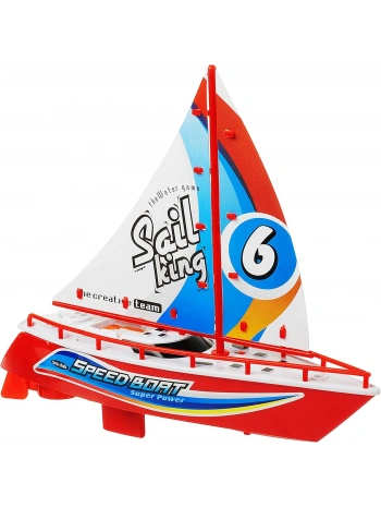 Sunman 3401 Su Üzerinde Giden Yelkenli Tekne – Renkli Kırmızı