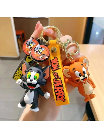 Tom ve Jerry Jerry Figürlü Silikon Anahtarlık ve Çanta Süsü – 21 cm