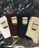 Coffee İşlemeli Fitilli Cotton Çorap