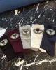 Eda’s Taşlı Göz İşlemeli Cotton Çorap