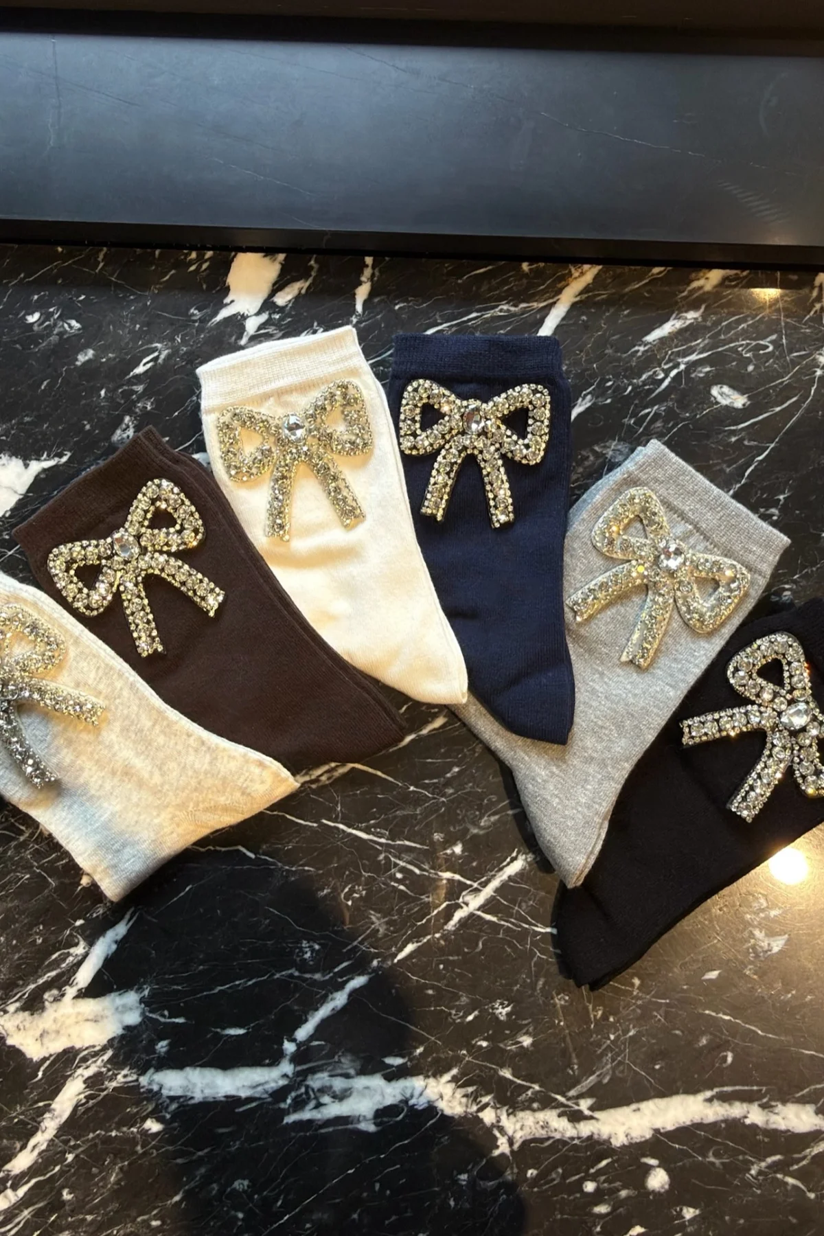 Taşlı Fiyonk Cotton Çorap