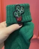 Eda’s Kaktüs Yeşil Kısa Yün Çorap