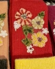 Edas Çiçek İşlemeli Uzun Yün Çorap