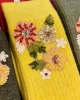 Edas Çiçek İşlemeli Uzun Yün Çorap