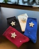 Taşlı Yıldız İşlemeli Cotton Çorap