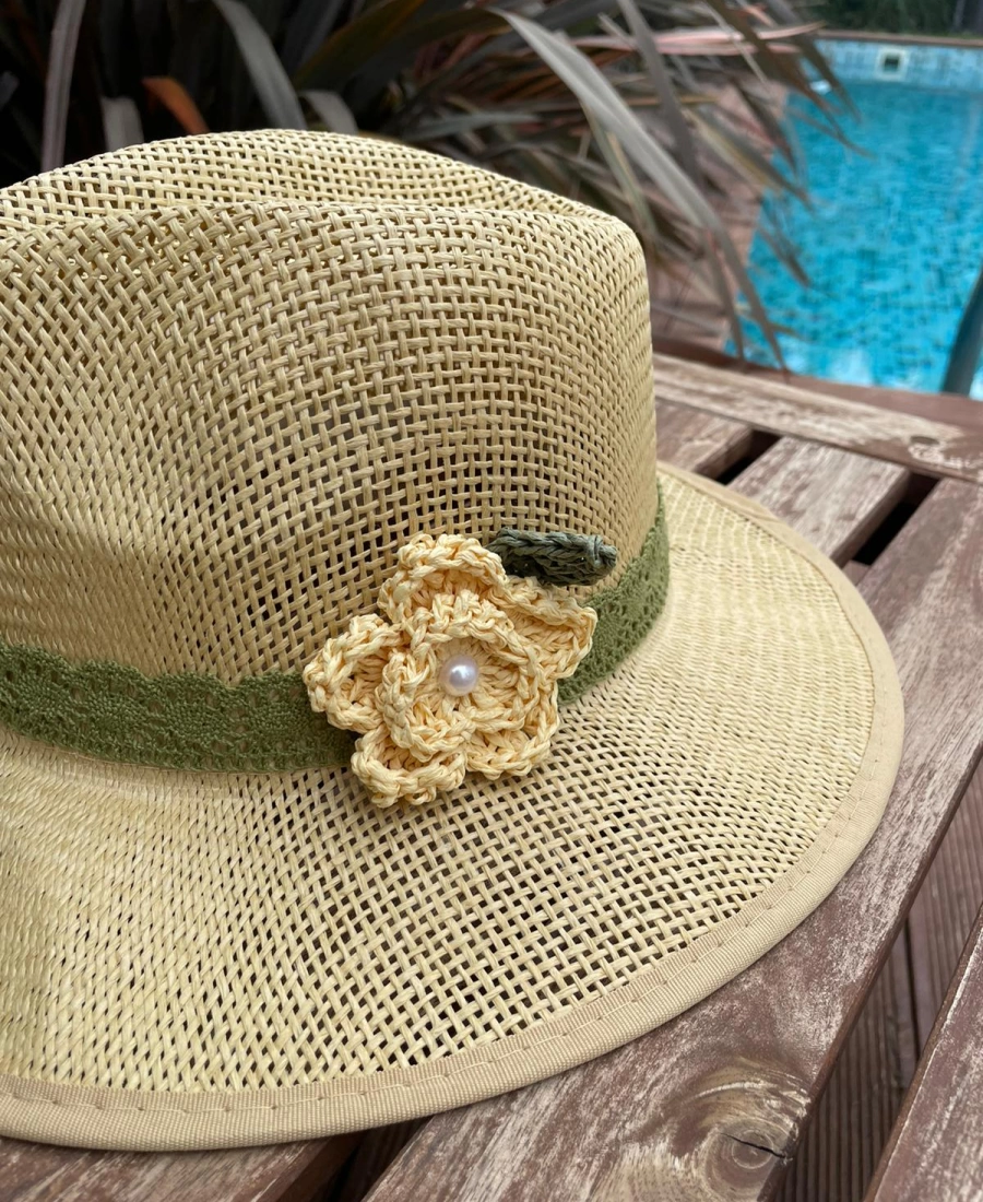 Edas Giallo Hasır Şapka