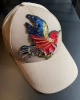 Edas Taş Renk Taşlı Kuş İşlemeli Şapka