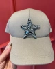Edas Taş Renk Yıldız İşlemeli Şapka