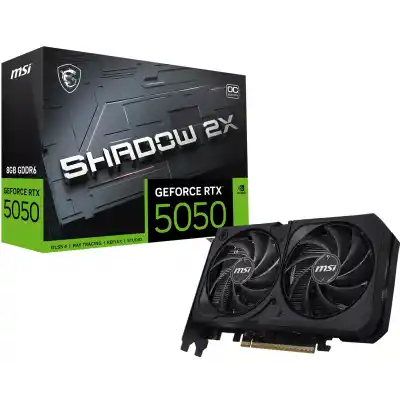MSI GEFORCE RTX 5050 8G SHADOW 2X OC 8GB GDDR6 128B DX12 PCIE 5.0 X16 (3XDP 1XHDMI)
