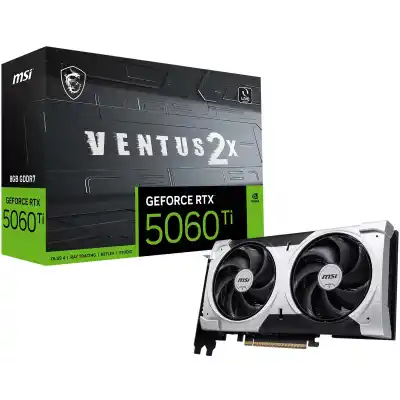 MSI GEFORCE RTX 5060 TI 8G VENTUS 2X OC PLUS 8GB GDDR7 128B DX12 PCIE 5.0 X16 (3XDP 1XHDMI)