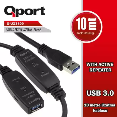 QPORT Q-UZ3100 USB3.0 10MT UZATMA KABLOSU YENİLEYICİ