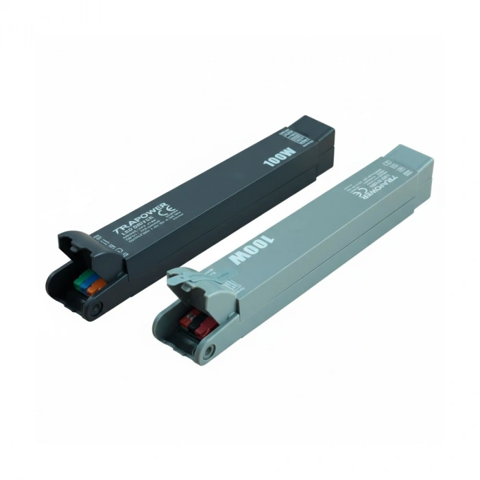 100 Watt TRA5100 Ultra Slim Çift Çıkış 12V-24V Sabit Voltaj LED Sürücü