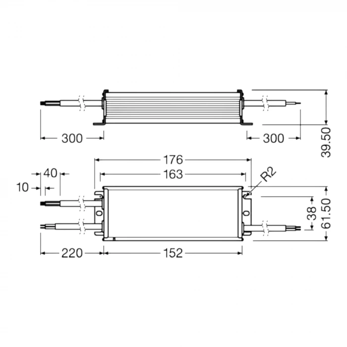 110W OSRAM ICUTRONIC IT DALI P7 LED Driver | IP67 | 0-10V / DALI / PWM Dimmable | 120-240V | 350-1050mA