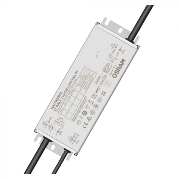 110W OSRAM ICUTRONIC IT DALI P7 LED Driver | IP67 | 0-10V / DALI / PWM Dimmable | 120-240V | 350-1050mA