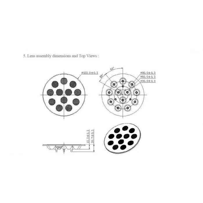 12 LED 45 DERECE LEDLINK 120MM
