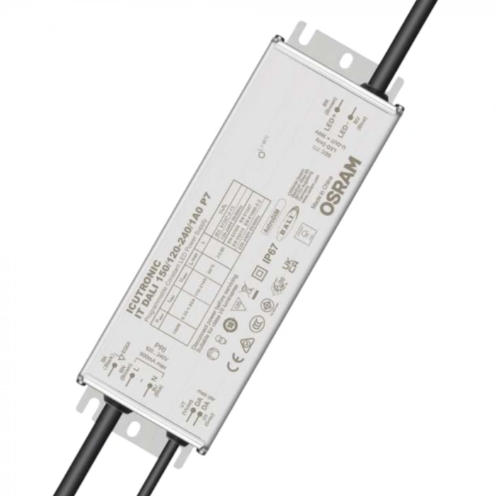 150W OSRAM ICUTRONIC IT DALI P7 LED Driver | IP67 | DALI-2 / 0-10V / PWM | 120-240V | 350-1050mA