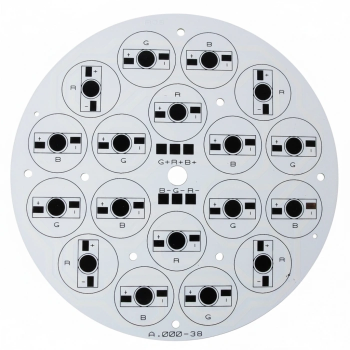18 LED EMITTER RGB ALUMINYUM PCB A.000-38