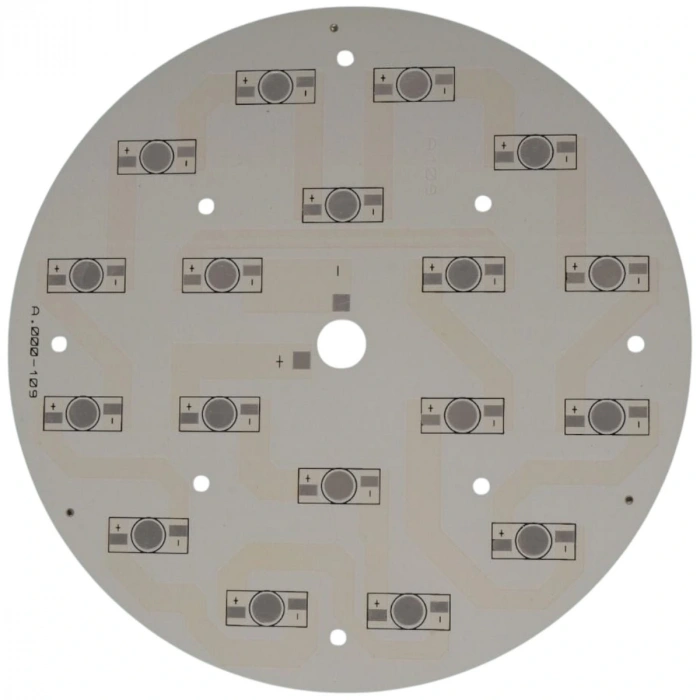 18 LED EMITTER TEK RENK ALUMINYUM PCB A.000-109