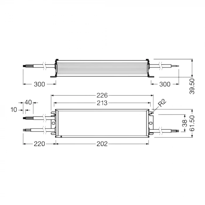 200 W OSRAM ICUTRONIC IT DALI 200W P7 LED Driver | IP67 | DALI-2 / 0-10V / PWM | 120–240V | 350–1050mA