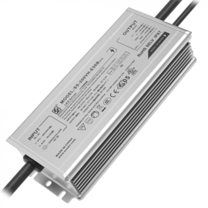 200 W SOSEN SS-200VH-E286 LED Driver | IP67 | 200W | 100-277V AC | 143-286V DC | 0-10V / PWM